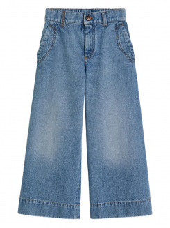 Jeans gamba larga