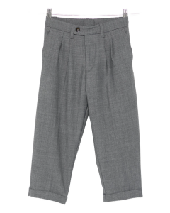 Pantaloni grigi misto lana