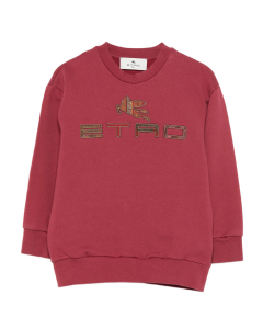 Felpa con logo ricamato