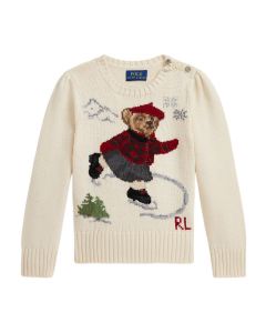 Maglione con Polo Bear pattinatrice