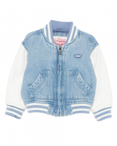 Giubbino di jeans con logo