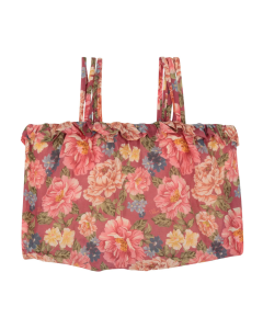 Top con stampa floreale